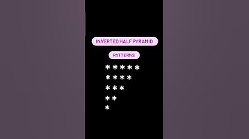 Inverted half pyramid patterns in java// patterns program in java// how to create inverted patterns