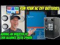 How to run your rv air conditioner off batteries  installing a big beard battery system  inverter