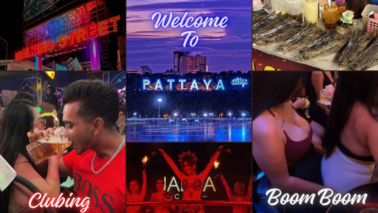 Welcome To Pattaya | Walking Street | Boom Boom | Clubing | crocodile Food | Night Life |