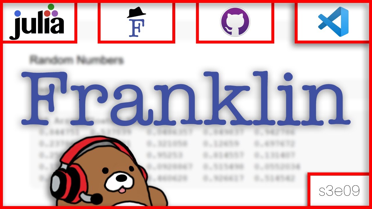 [03x09] Intro to Franklin, a Julia Static Site Generator | 9/13 | Julia Web Tools for Beginners