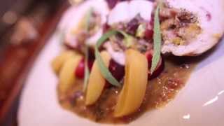 Christmas stuffed chicken