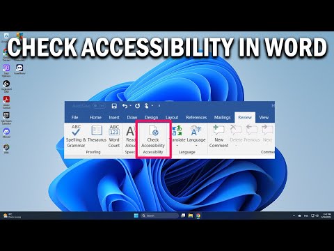 How To Use the Accessibility Checker in Microsoft Word - Easy Fix