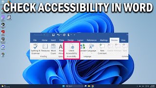 How To Use the Accessibility Checker in Microsoft Word - Easy Fix