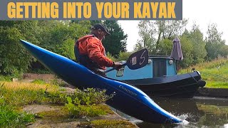 Getting into your kayak - WITHOUT tipping in