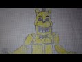 Cómo dibujar a witheret Golden Freddy de fnaf 2
