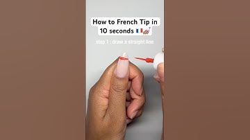 How To French Tip In 10 Seconds 💅🏽🇫🇷