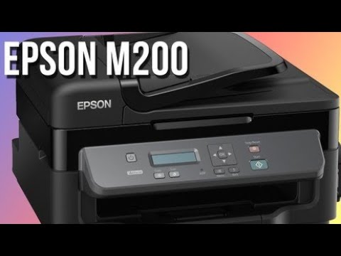 How to scan and print in Epson M200 - YouTube