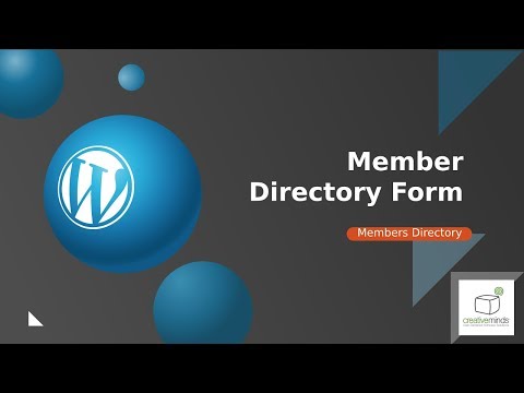 Member Directory Forms Add-on for WordPress by CreativeMinds