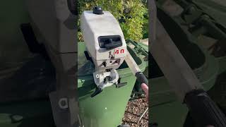 Johnson 4hp 4.0 Seahorse Outboard, Twin cylinder model #johnson #2stroke #outboard #boat #evinrude