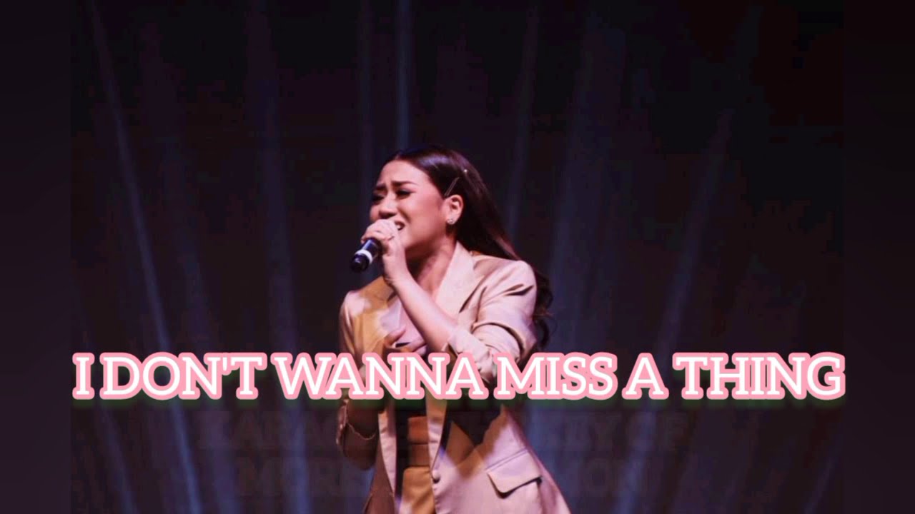 Morissette - I Don't Wanna Miss a Thing (Karaoke - The Key of Morissette Amon)