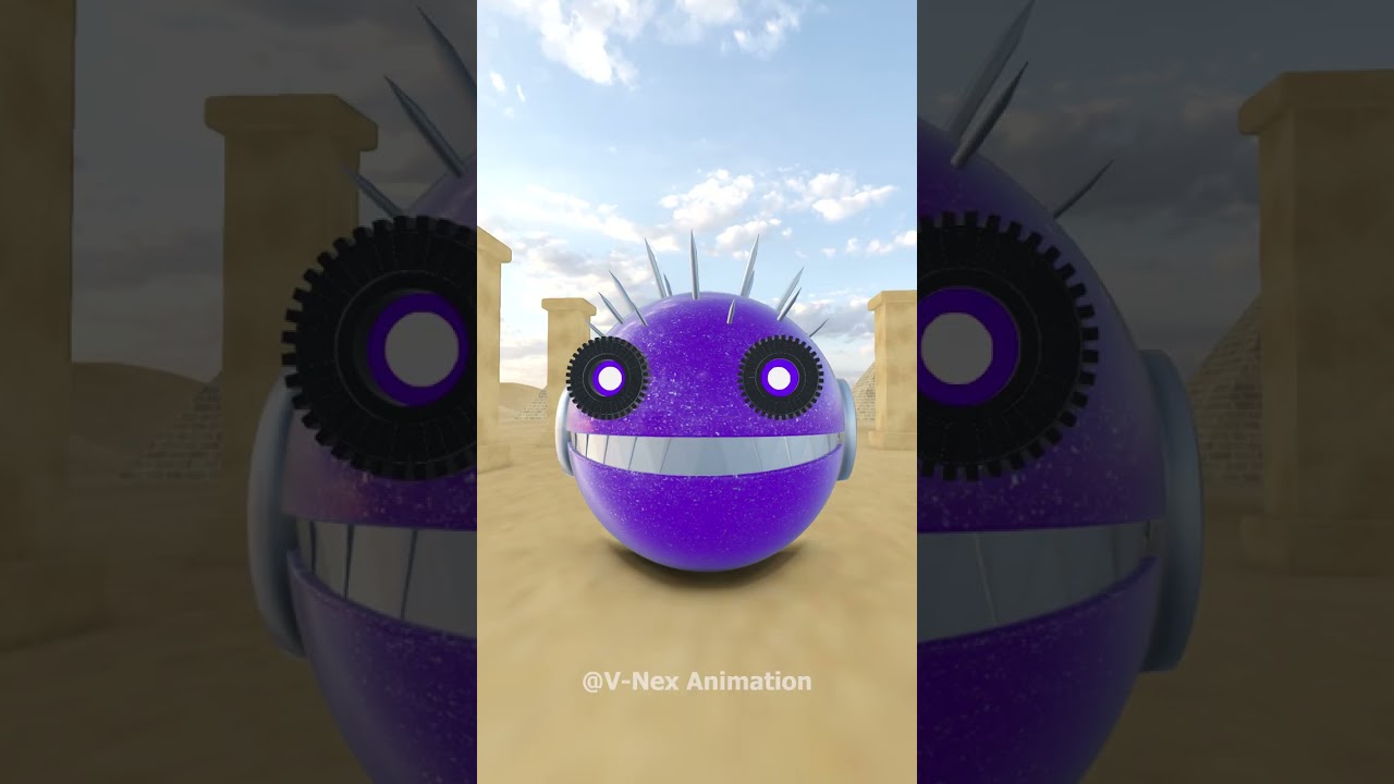 Robot Pacman vs Monster Robot #shorts Sub on my YouTube channel (@v-nexanimation)