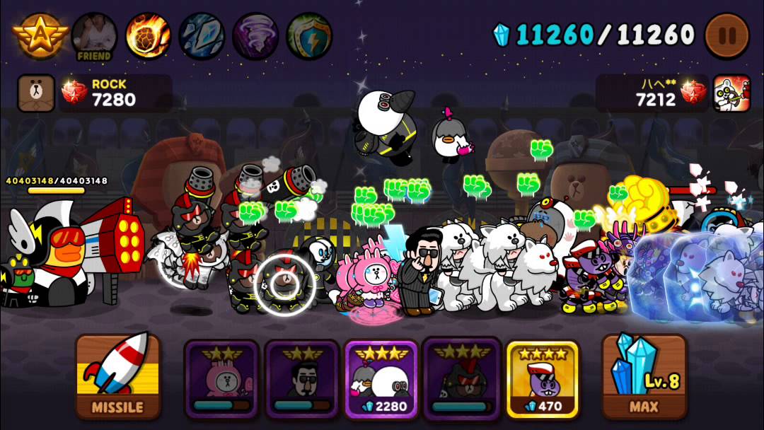 LINE RANGERS Battle (rank 139) by CONY