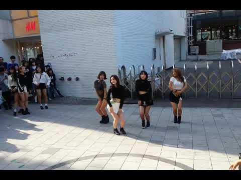 20181007 홍대 걷고싶은거리 버스킹존(1번) 신인걸그룹 핑크판타지 공연 (EXID - 위아래)