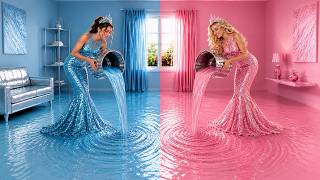 Girls Turn Into MERMAIDS for a Secret Party! 🌊💖
