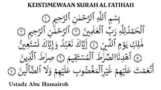 USTADZ ABU HUMAIROH - Keistimewaan Surah Al-fatihah