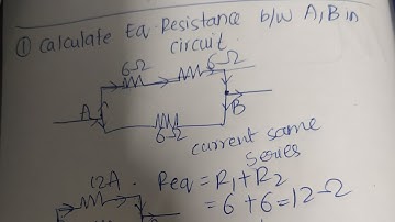 Calculate the equivalent resistance between the points A and B in the circuit shown in fig.