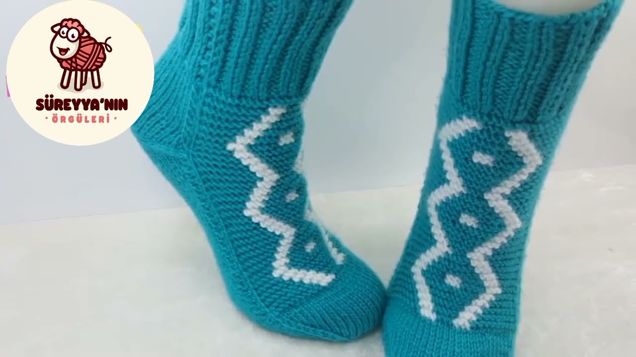 Ayağınızı Sımsıcak Saracak Bot Yapımı - İki Şiş Çorap Bot Patik Yapımı