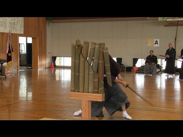 抜刀道全国大会15 居合道 抜刀道 日本刀 Japanese Sword Iaido Tameshigiri Youtube