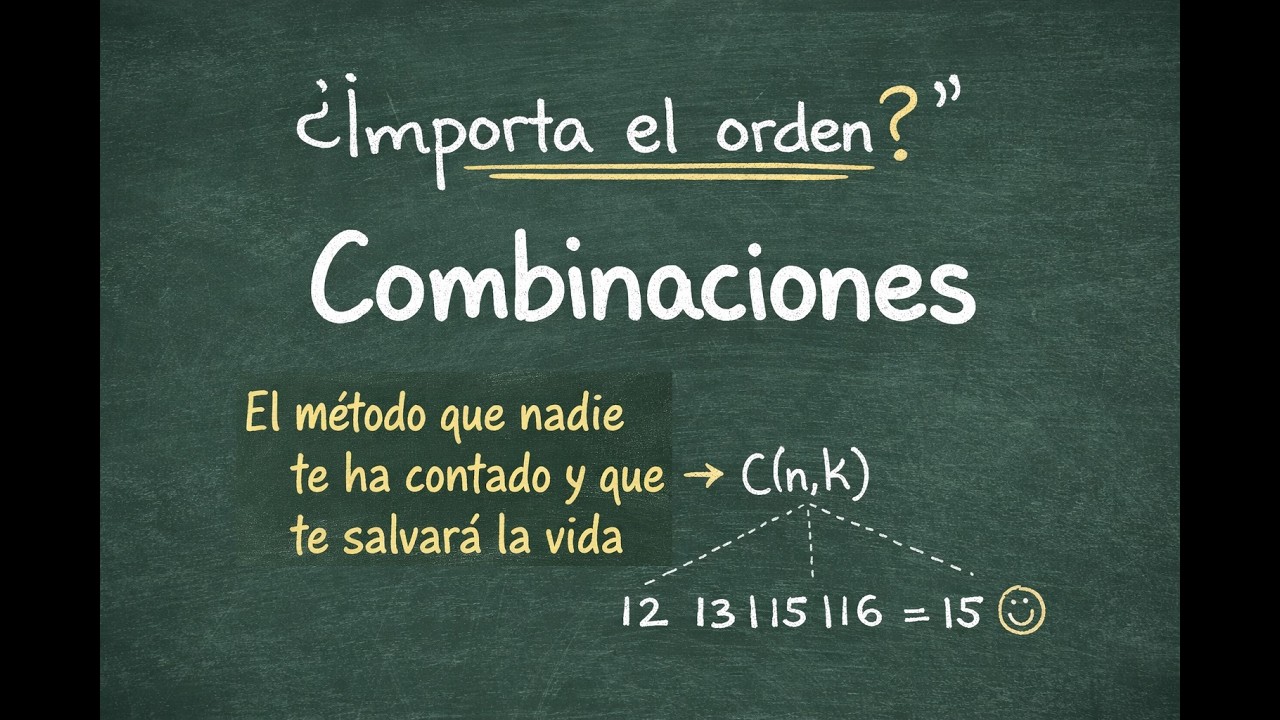 Combinaciones explicadas fácil 🎓 | El esquema que te salva la vida