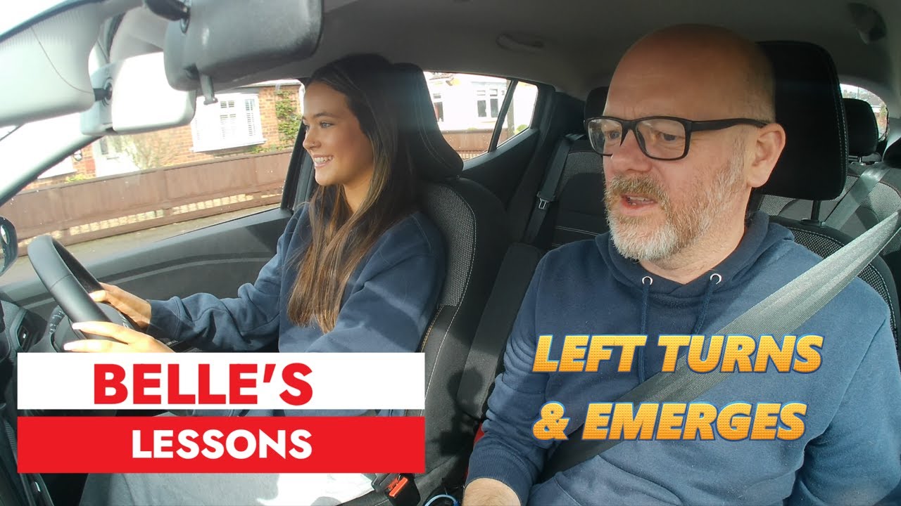 Belle's Driving Lesson: Left Turn and Emerging | Market Harborough