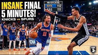 INSANE final 5 minutes of Knicks vs Spurs game 2 🔥