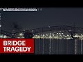 Francis Scott Key bridge collapse Frame by frame