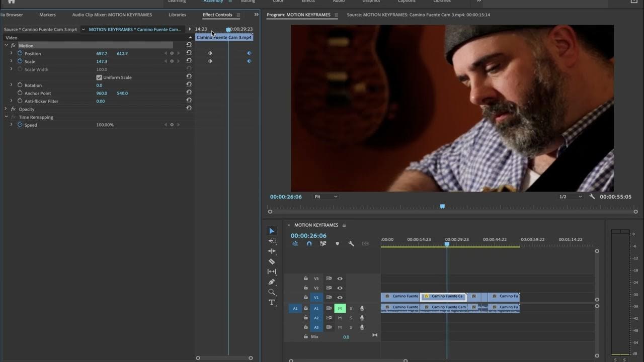 Creating Motion Keyframes in Adobe Premiere Pro YouTube