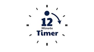 12 min Countdown Timer Simple Turning Dot