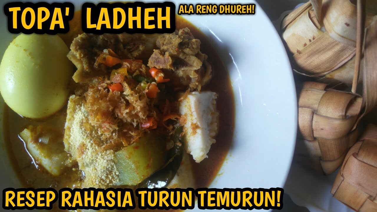 RESEP TOPAK LADHEH KHAS MADURA || Kuliner Langka yang Hanya Ada Saat Hari Raya di Madura