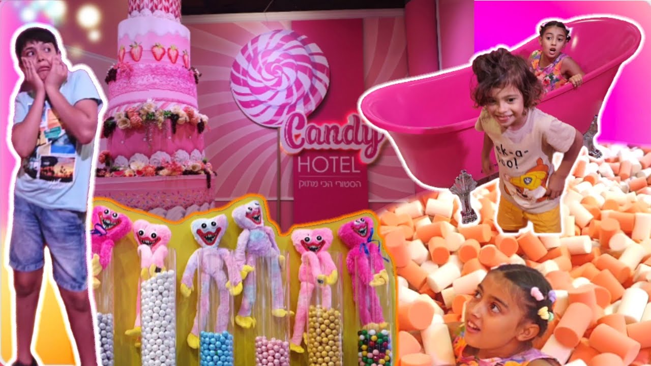 Самое ванильное видео! Конфетный отель CANDY HOTEL всё в розовом