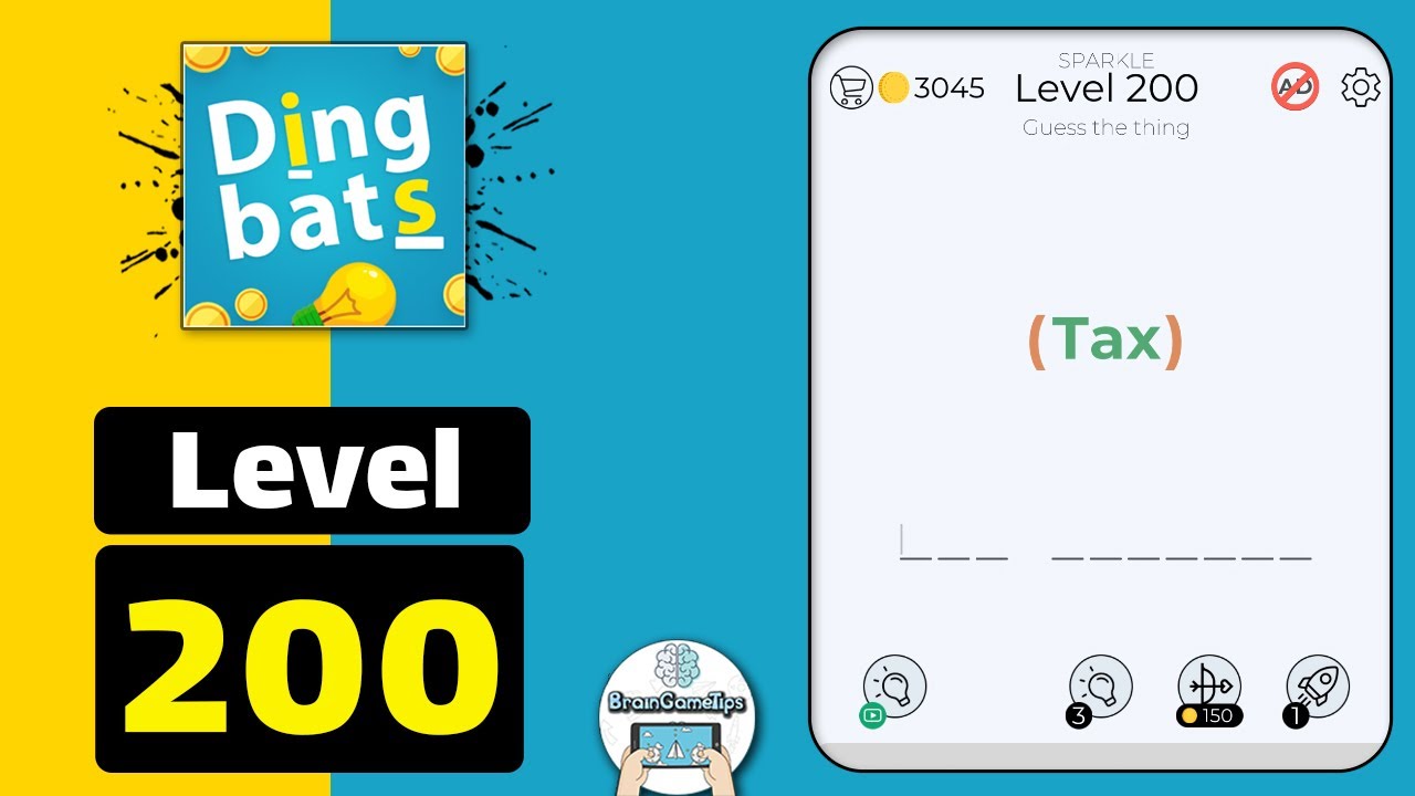 Dingbats Level 200 Tax Walkthrough YouTube