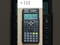 How to find the inverse of a matrix in Casio fx-991ES PLUS Calculator #casio #calculator #matrix