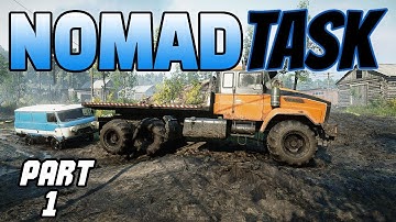 SnowRunner, Nomad mission - Part 1 (RIFT map) PC gameplay