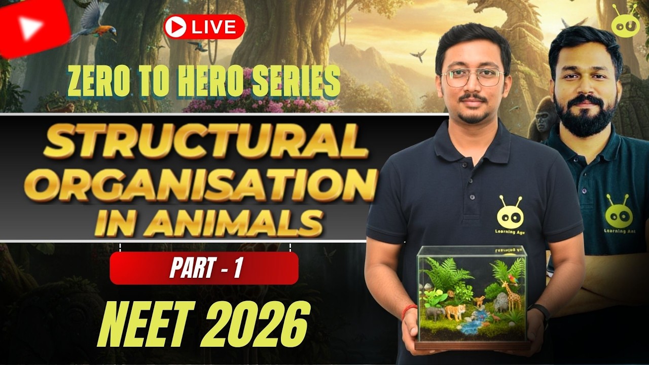 Structural Organisation in Animals | Part 1 | Class 11 Biology | NEET ...