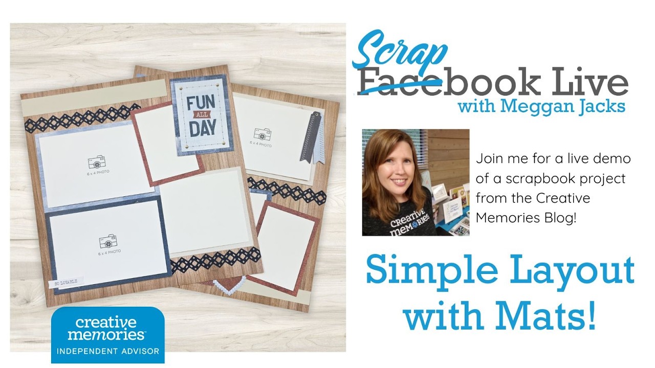 Scrapbook Live: Простая компоновка с использованием ковриков!