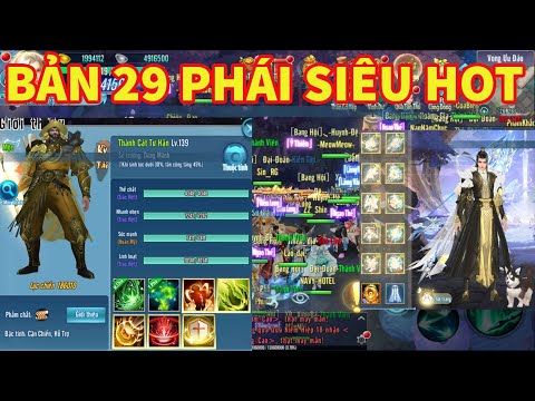 Live Võ Lâm Thành Đô 29 Phái Open S2 - Hướng dẫn nhận Full code up đồ Lên TOP SV mới | Sin RG