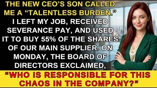 CEO's Son Called Me "Talentless"—So I Bought the Company Behind His Supply Chain