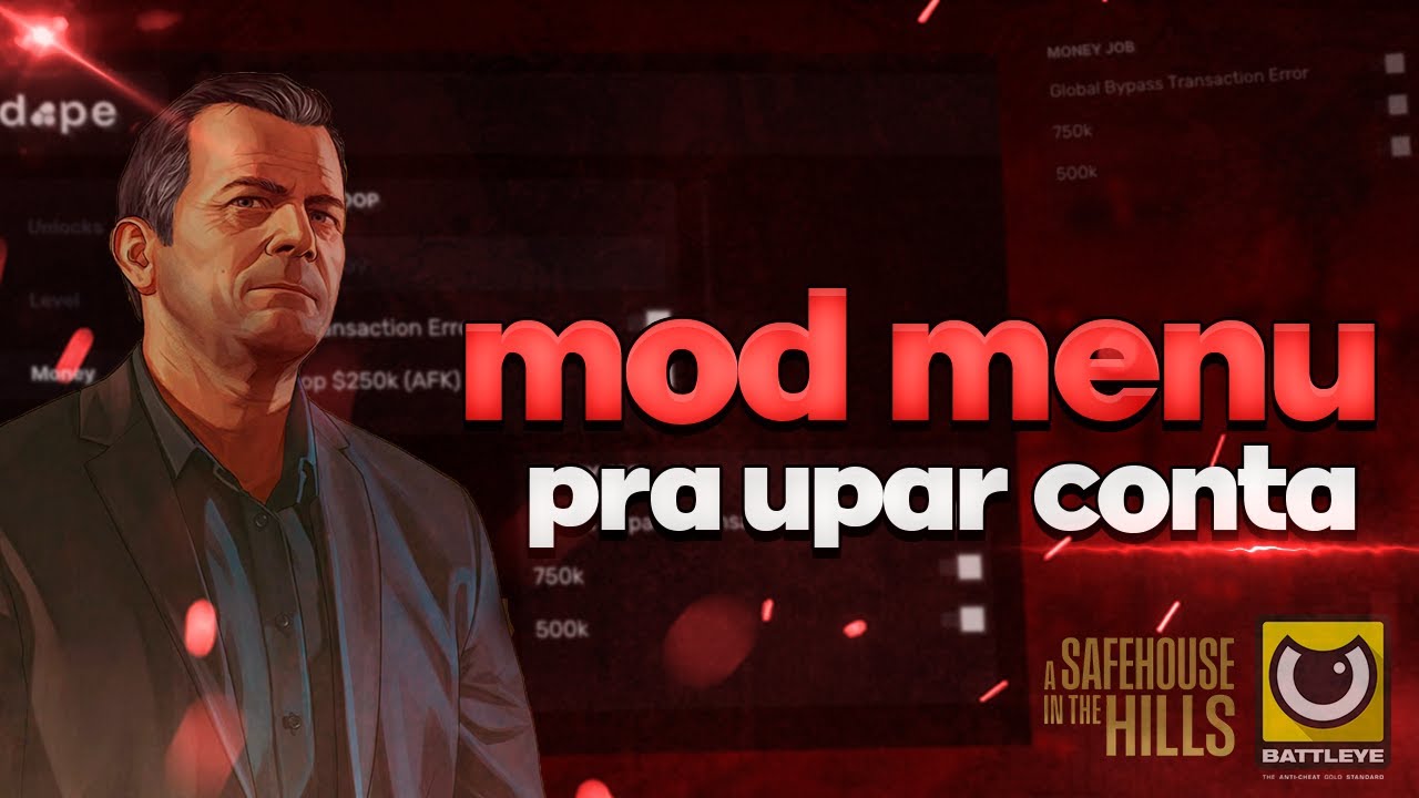 MELHOR MOD MENU PRA ADICIONAR DINHEIRO LEVEL E UPAR CONTA NO GTA ONLINE LEGACY 1.72 D0PE M3NU 2026
