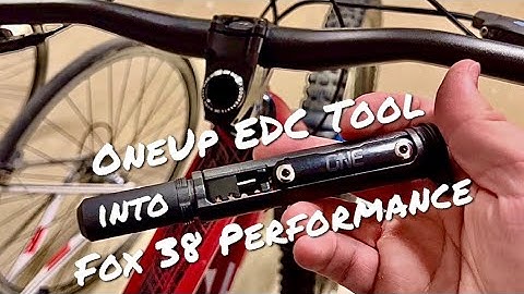 OneUp EDC tool with treadless carrier and Fox 38 Performance