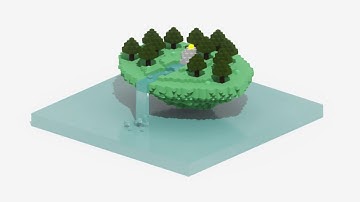 Floating Island - MagicaVoxel [Speed Art]