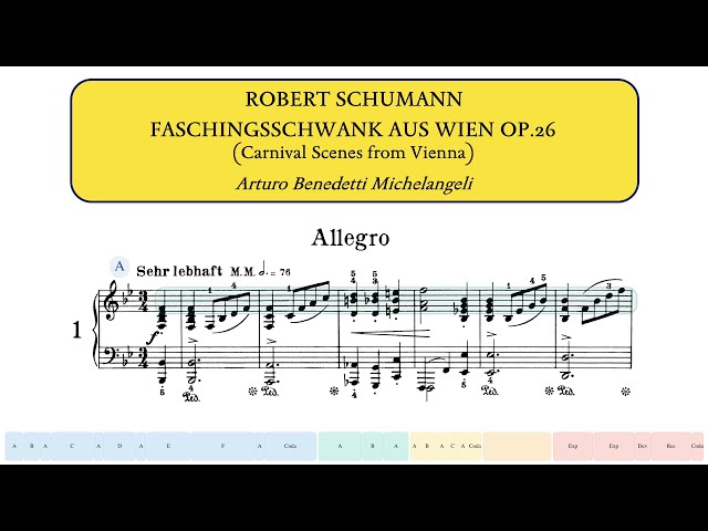 Schumann, Faschingsschwank aus Wien Op.26 (Arturo Benedetti