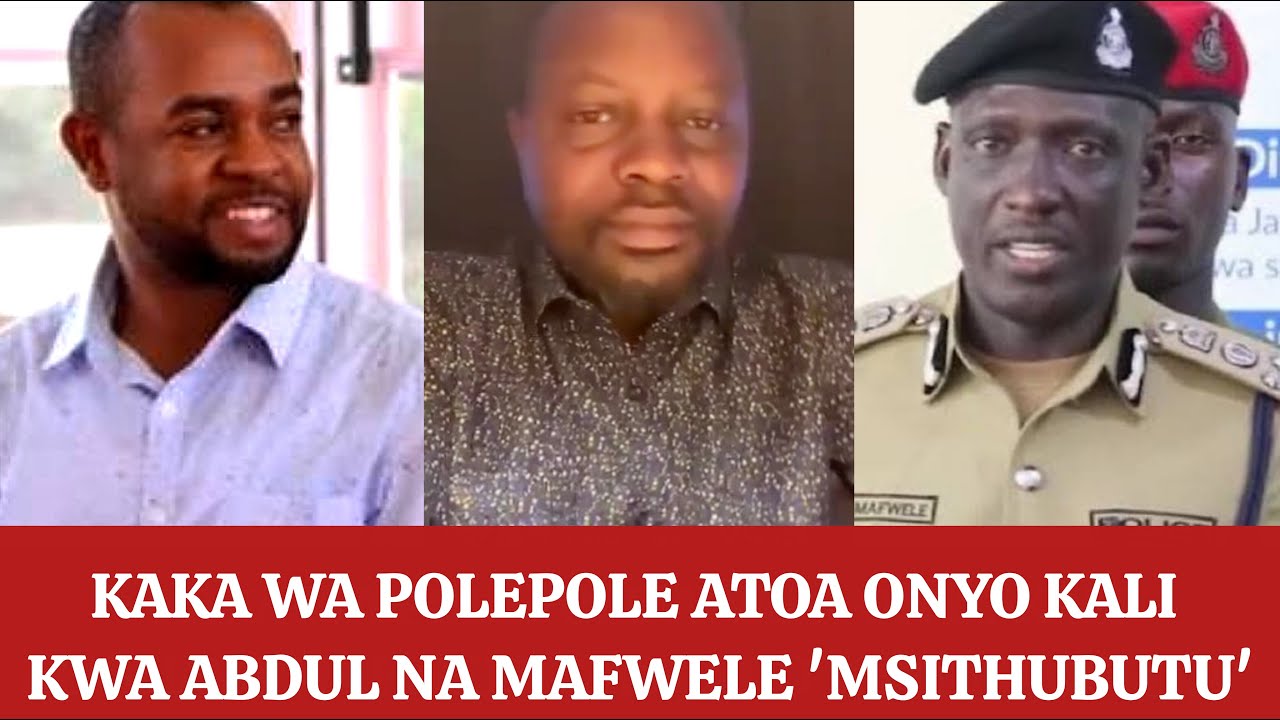 Mafwele Rpc KAKA WA POLEPOLE AMPA ONYO KALI ABDUL NA MAFWELE..!! - YouTube