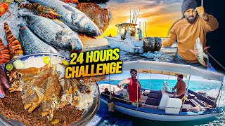 Spending 24 Hours on Boat Challenge 🚤 Nasser ne Pakri Boht Saari Fishes 🎣 screenshot 4