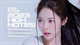 tripleSs Seo Dahyun 2023 HIGH NOTES Compilation | E♭5-A5