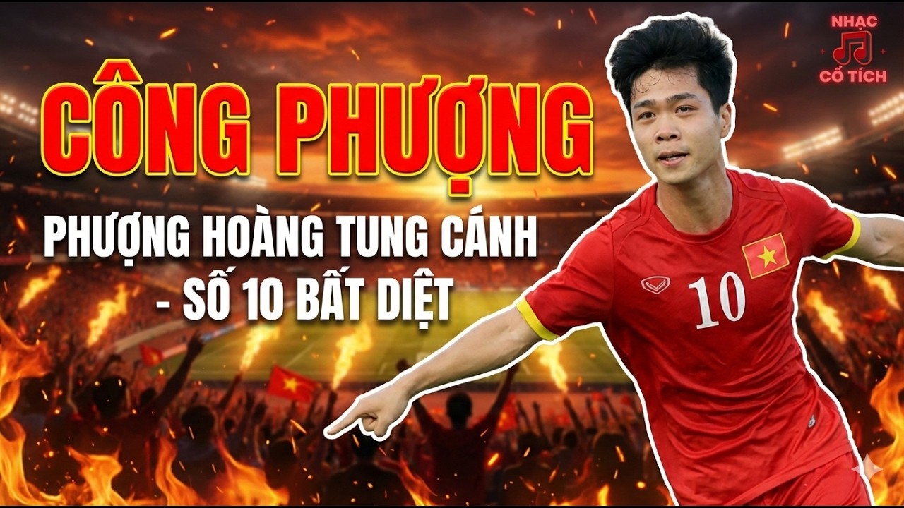 CÔNG PHƯỢNG - PHƯỢNG HOÀNG TUNG CÁNH | BẢN ROCK HÀO HÙNG VỀ SỐ 10 BẤT DIỆT! ⚽🔥