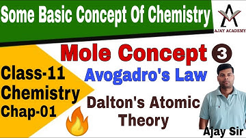 Class 11 Chapter 1 Chemistry | Part 3 | Some Basic Concept Of Chemistry | Mole Concept