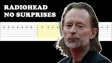 Radiohead - No Surprises (Easy Guitar Tabs Tutorial)