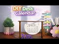 DIY Desk Calendar 2026💜||Easy Paper Craft|Handmade Table Calendar at Home|#diy#viralvideo#calendar 