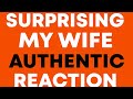 My wife’s authentic reaction of getting surprise| An iPhone 17 pro max cosmic orange | London|