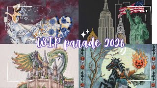 Flosstube Extra | WIP Parade 2026 | Smalls, Kits & Fancy Ladies ✨